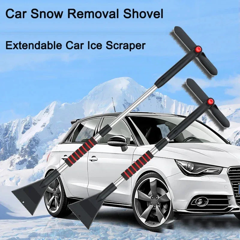 Telescopic Car Snow Brush & Ice Scraper Extendable Detachable Windscreen Cleaner
