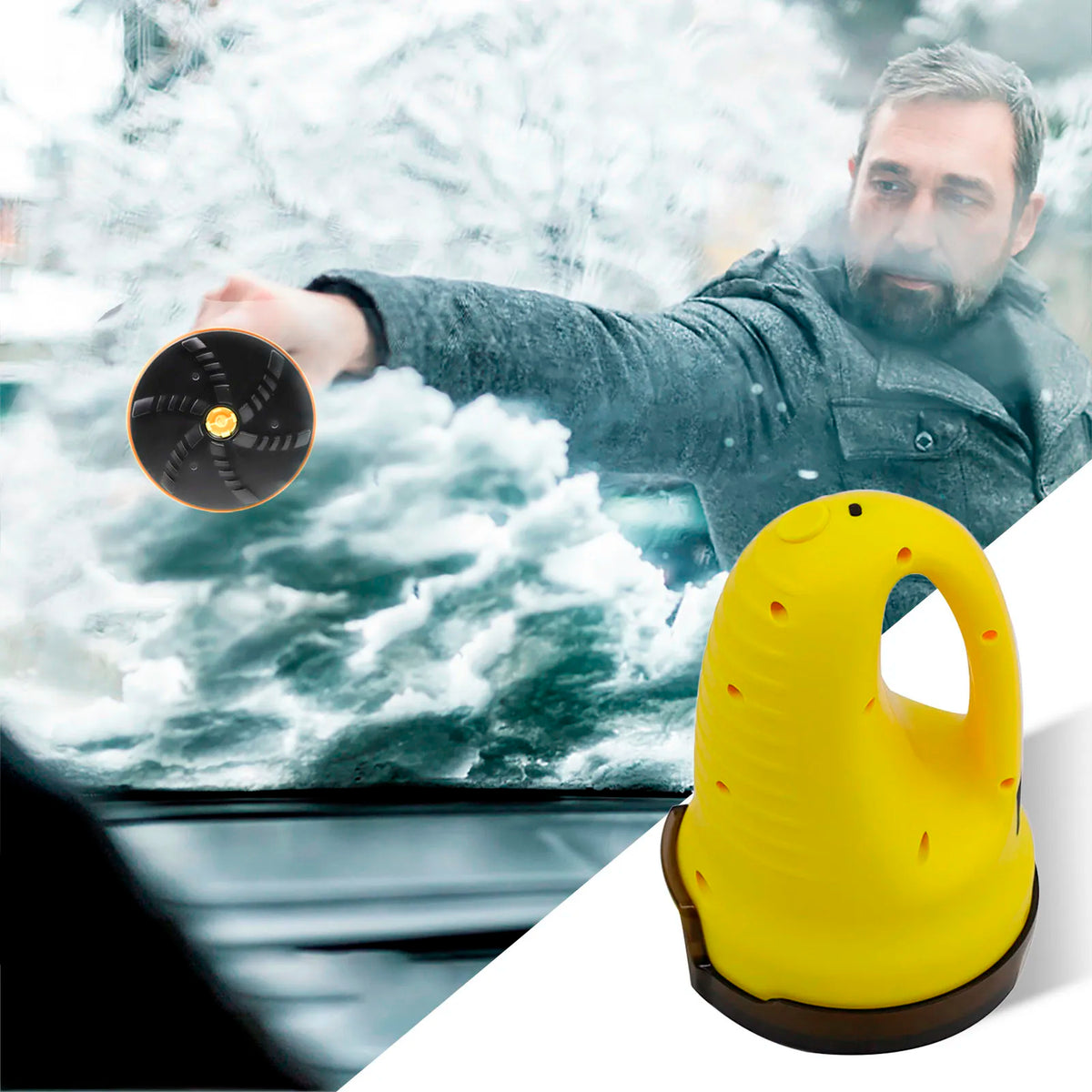 USB Heated Car Ice Scraper Electric Windscreen De-Icer Snow & Frost Remover