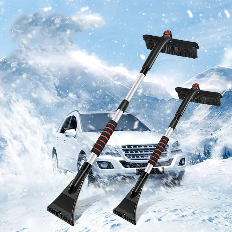 Telescopic Car Snow Brush & Ice Scraper Extendable Detachable Windscreen Cleaner