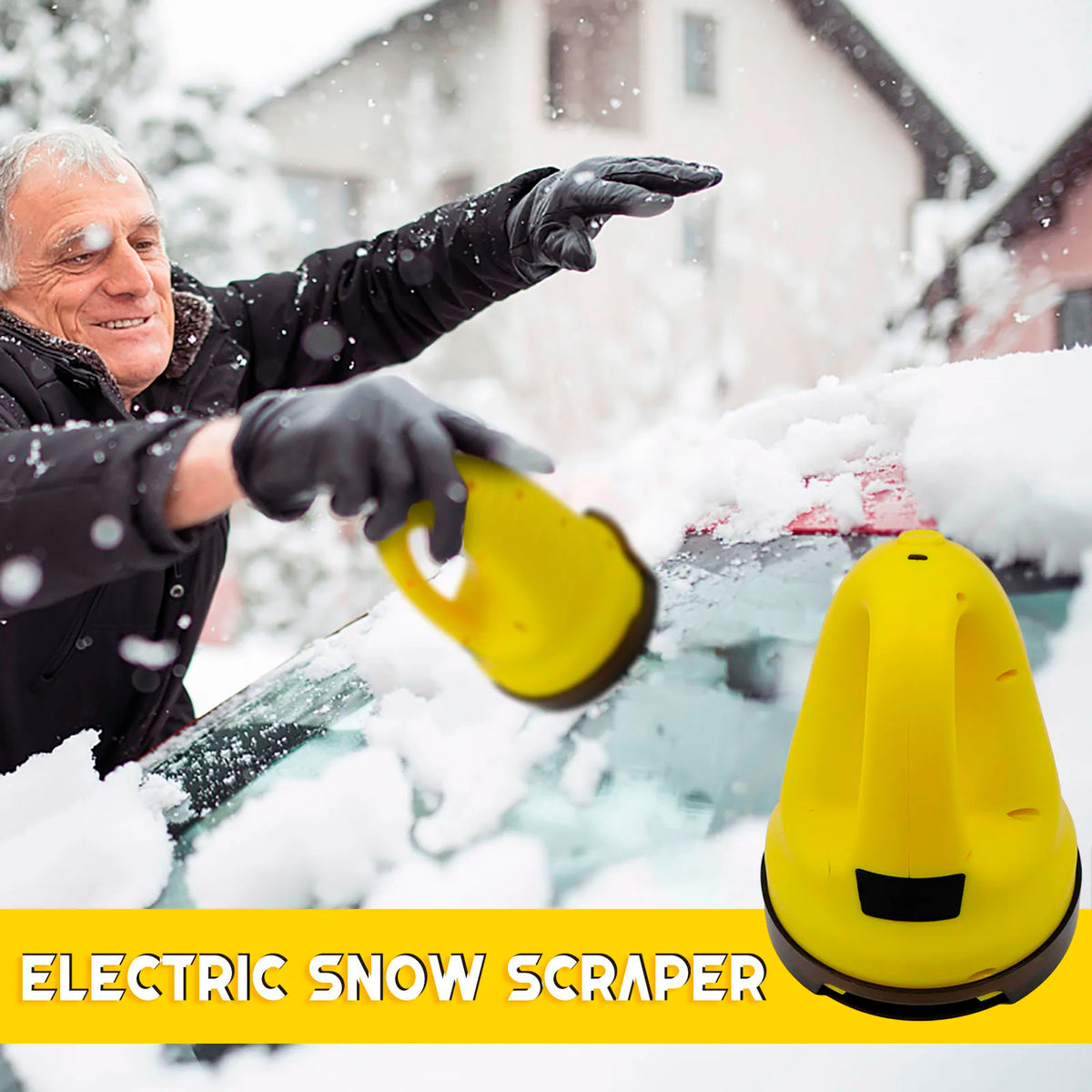 USB Heated Car Ice Scraper Electric Windscreen De-Icer Snow & Frost Remover