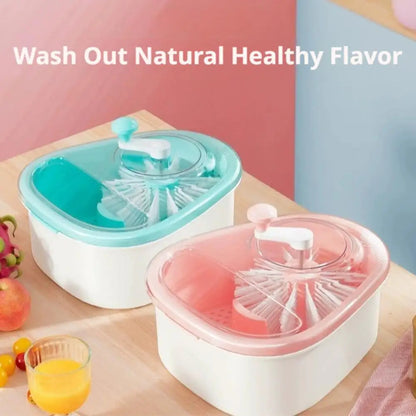 Large Manual Salad Spinner Fruit & Vegetable Washer Colander Drainer Basket