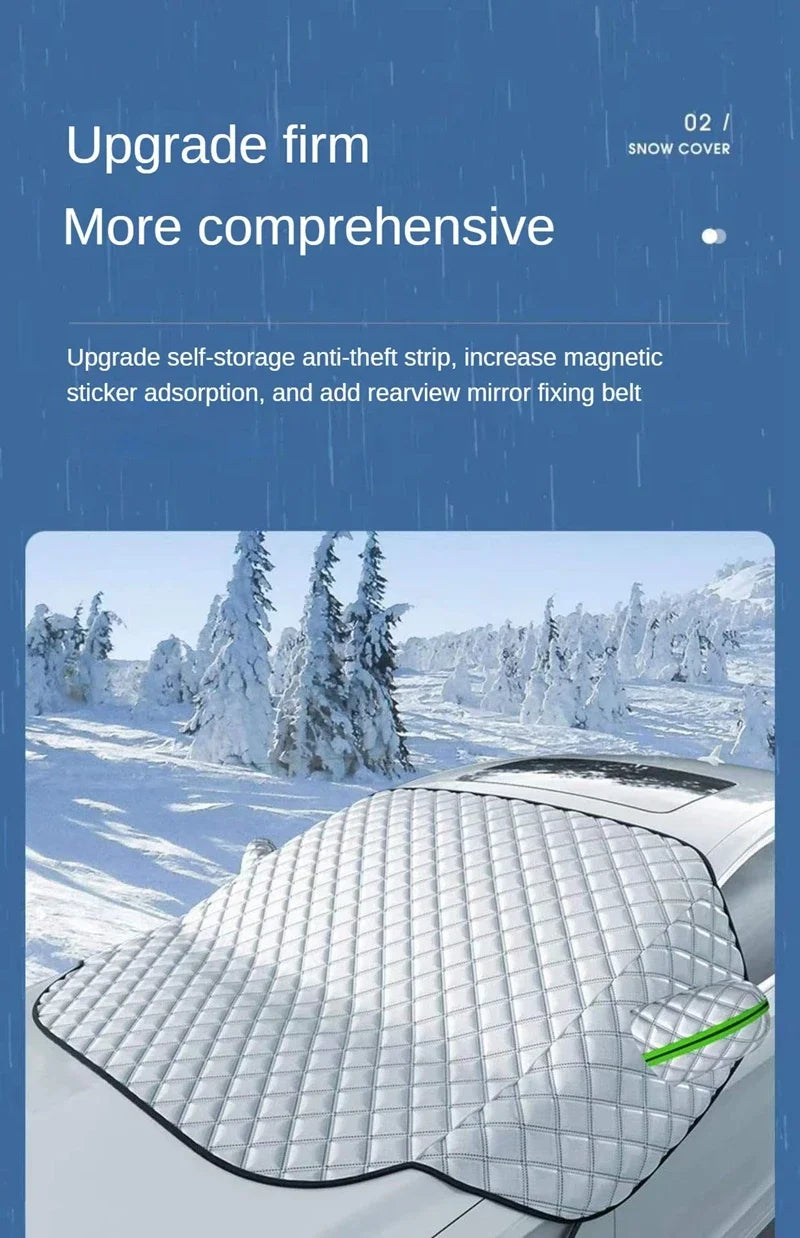 All-Weather Car Windscreen Frost Cover Snow Ice Protector & Sun Shade